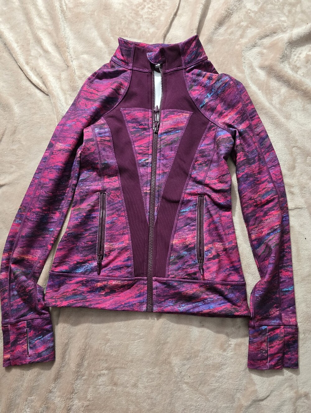 Ivivva Perfect your Practice Jacket Purple Pink Size 12